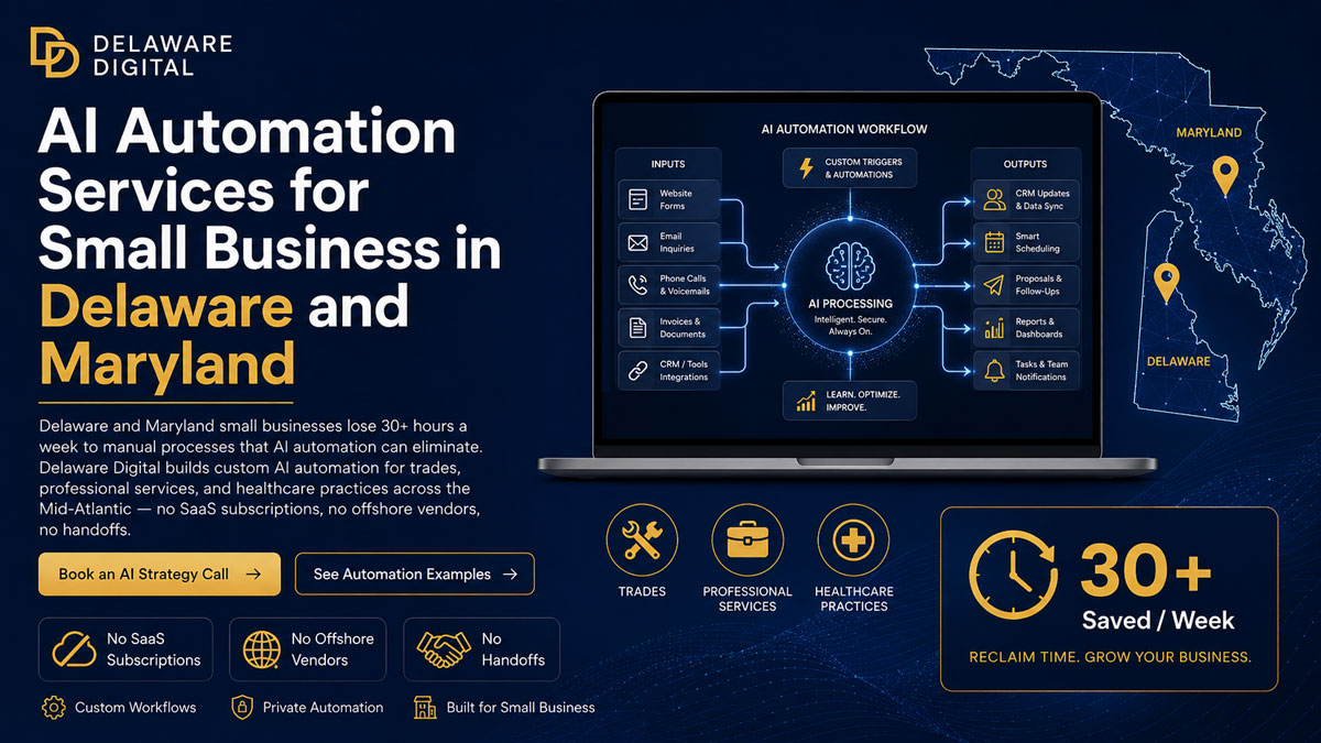 AI Automation Services for Small Business in Delaware and Maryland