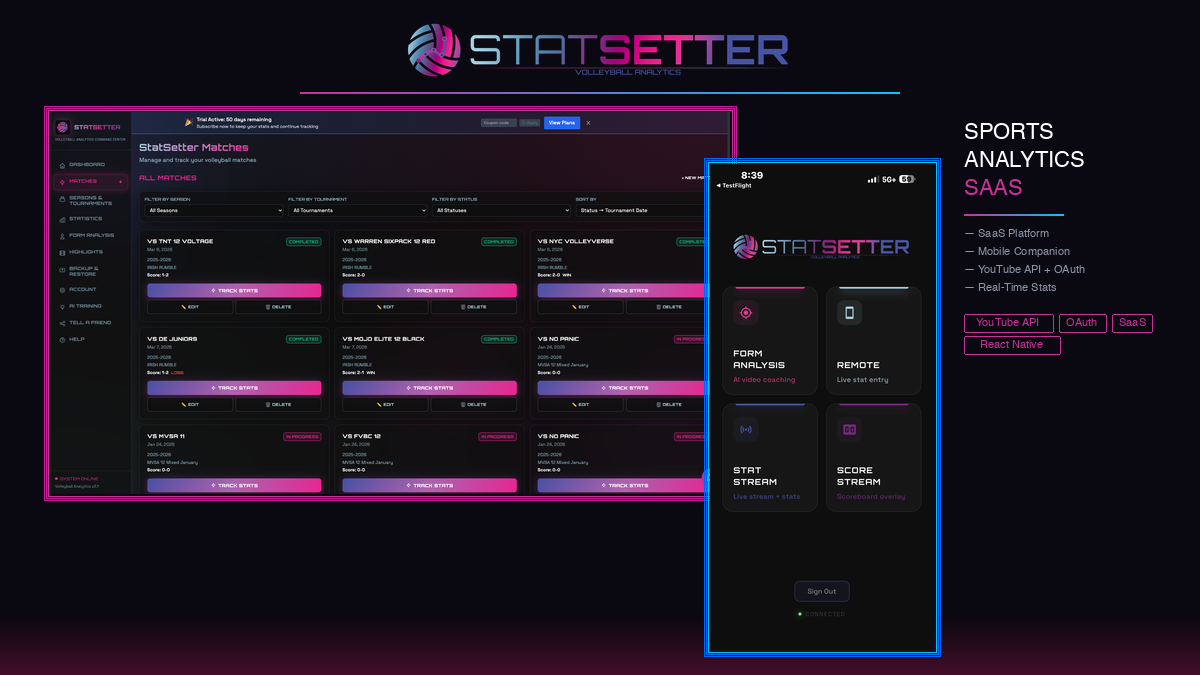 StatSetter iOS App
